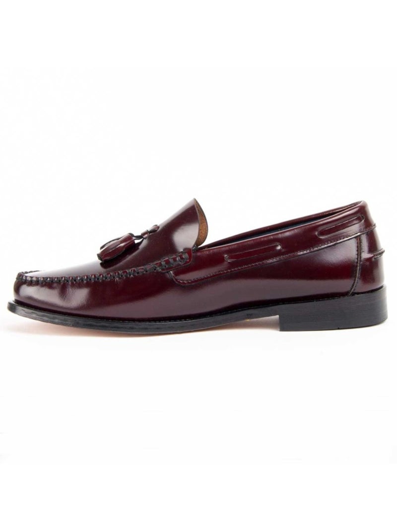 Mocassin Natuurlijk Leer Purapiel Rood - Kiabi