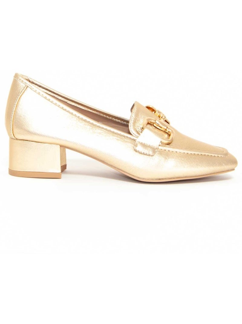 Mocassin Synthetisch Materiaal Montevita Goud/Goudkleurig - Kiabi