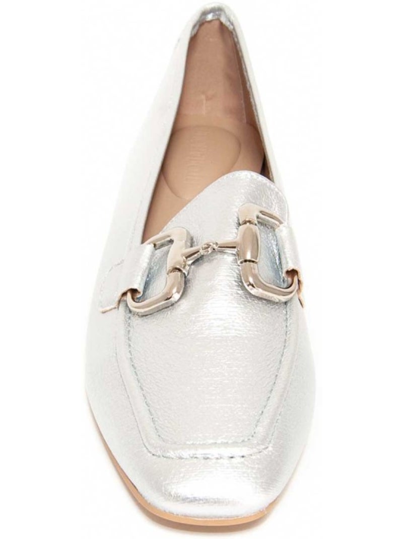 Mocassin Synthetisch Materiaal Montevita Zilver - Kiabi