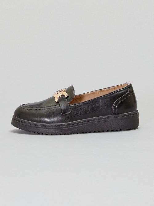 Mocassins à boucle dorée - Kiabi
