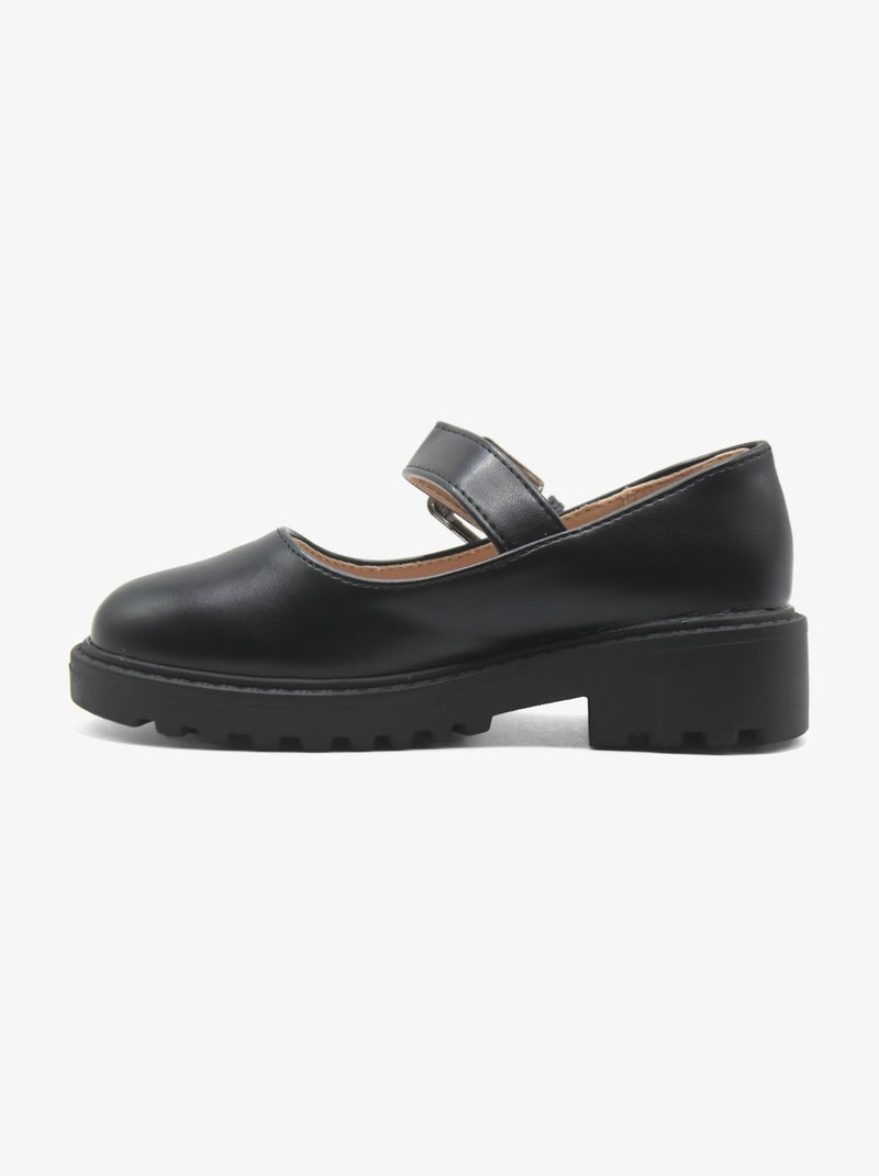 Mocassins à boucle Noir mat - Kiabi