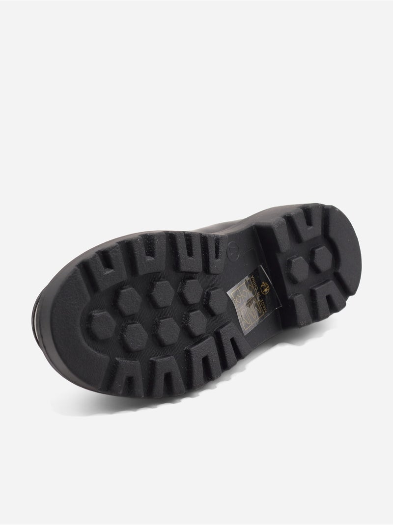 Mocassins à détail strass Noir mat - Kiabi