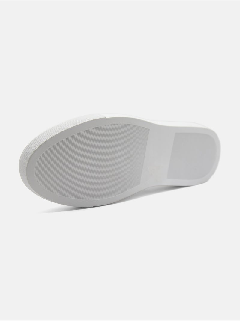Mocassins à enfiler - Uomo Blanc - Kiabi