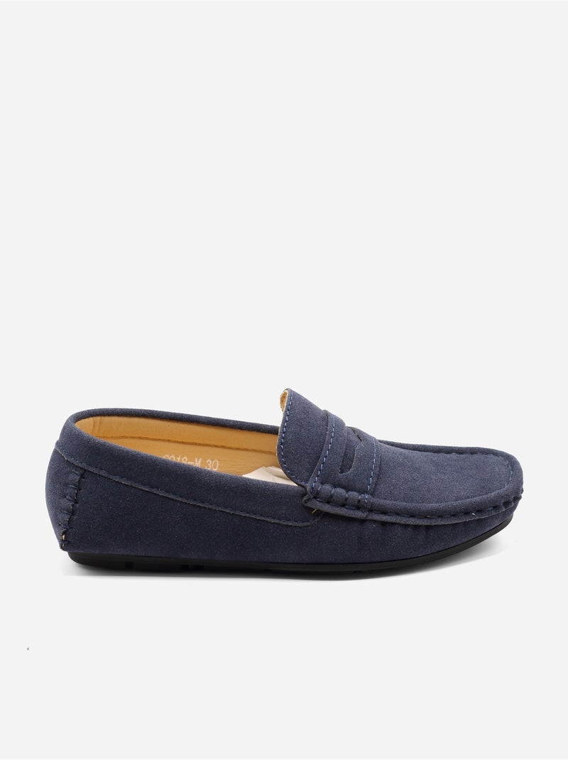 Mocassins à enfiler Bleu foncé - Kiabi