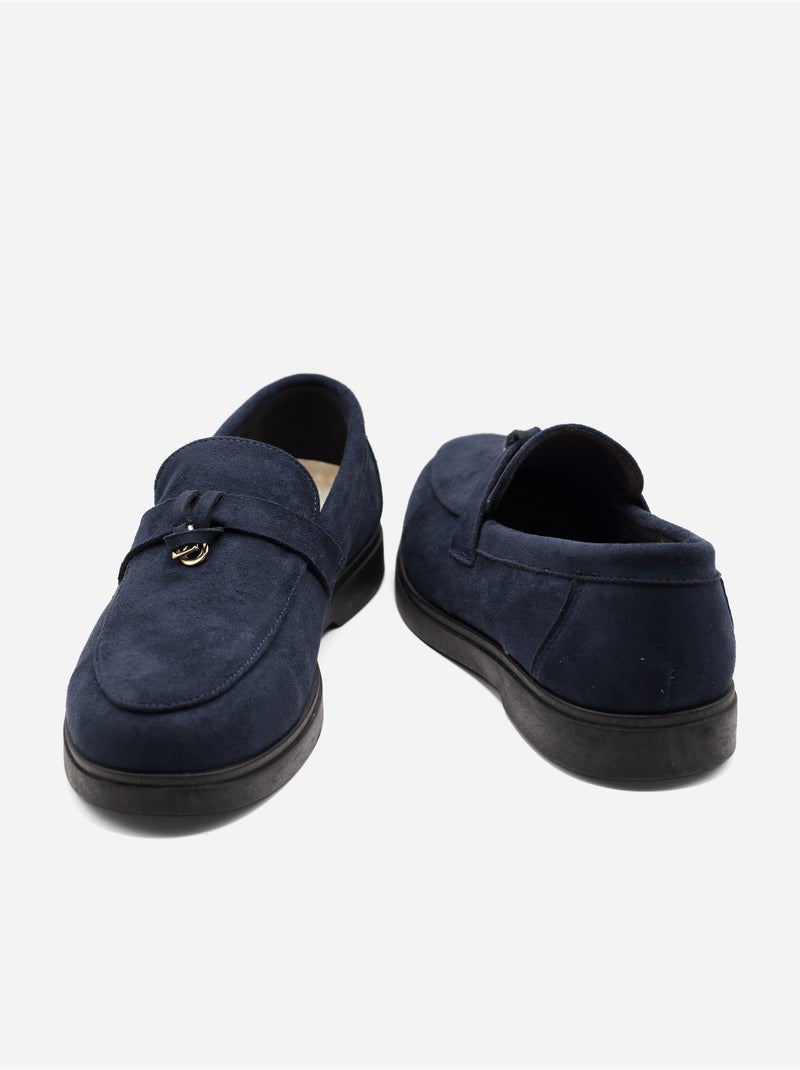 Mocassins à enfiler Bleu foncé - Kiabi