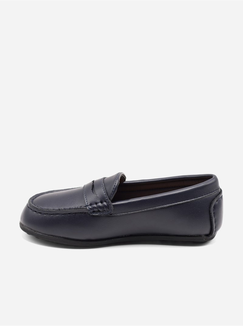 Mocassins à enfiler Bleu foncé - Kiabi