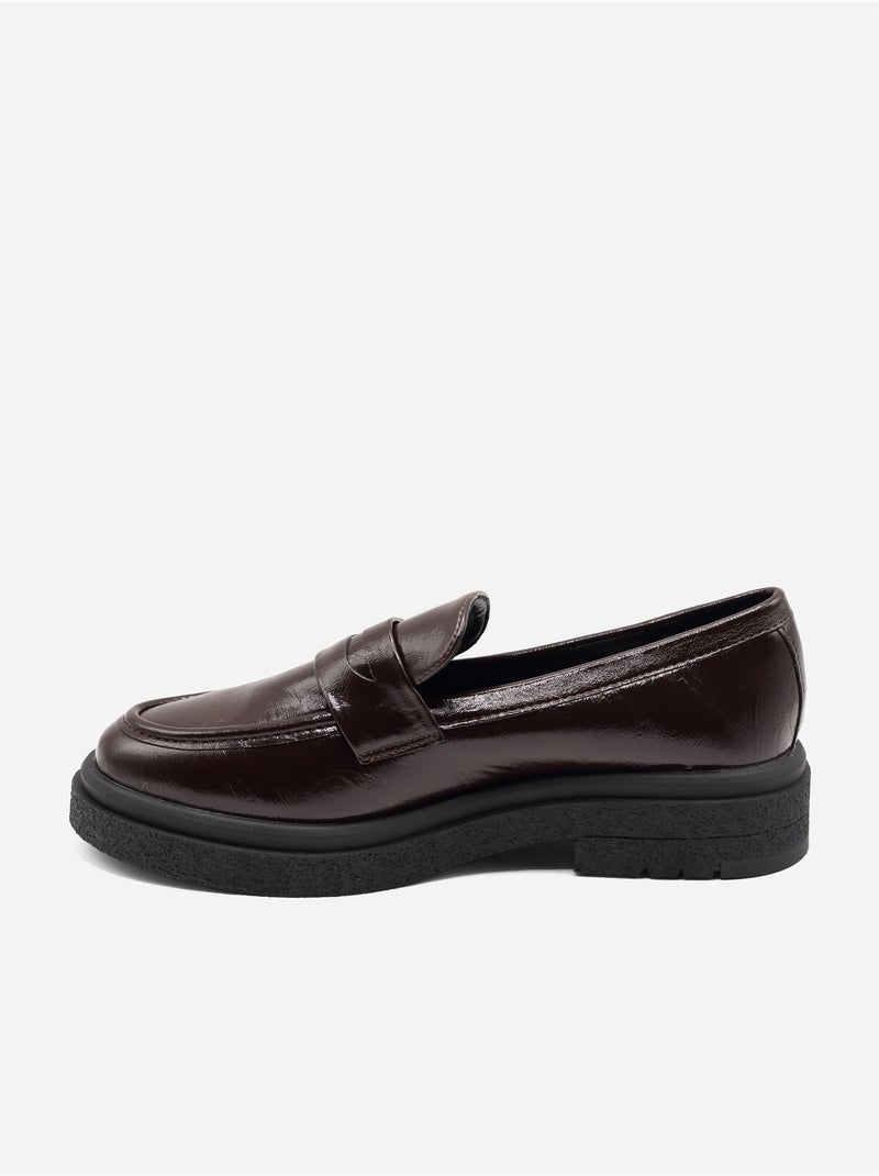 Mocassins à enfiler Marron foncé - Kiabi