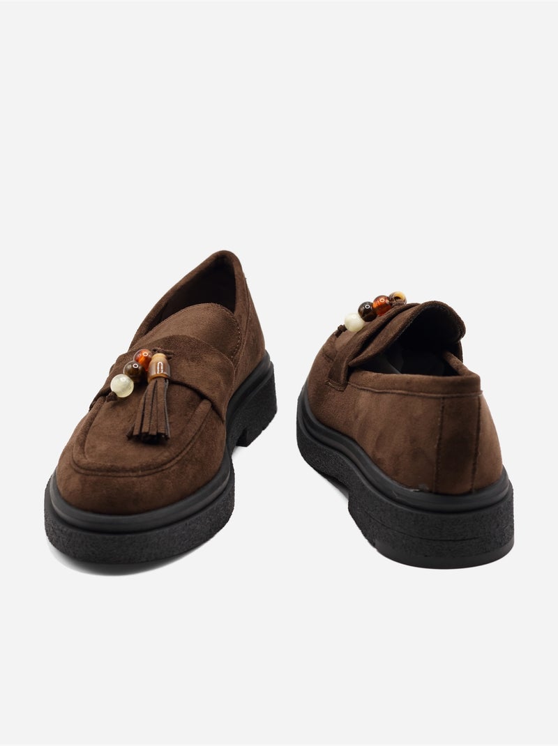 Mocassins à enfiler Marron - Kiabi