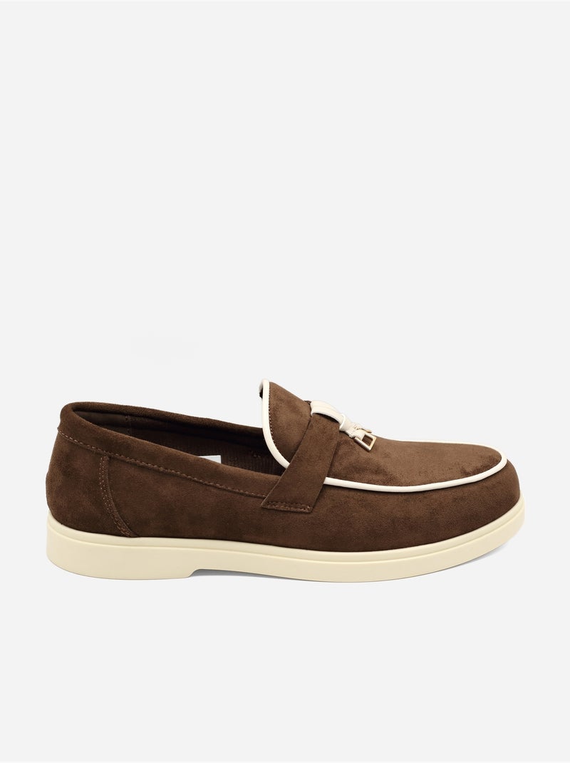 Mocassins à enfiler Marron - Kiabi