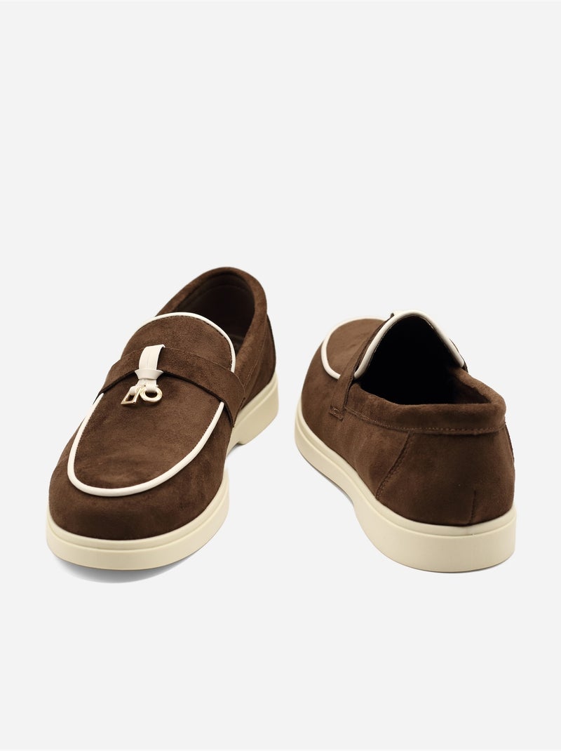 Mocassins à enfiler Marron - Kiabi