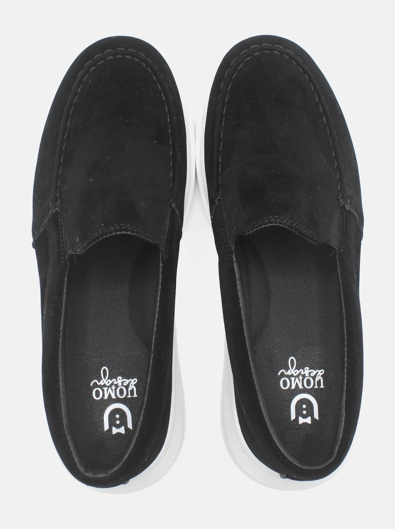 Mocassins à enfiler Noir - Kiabi