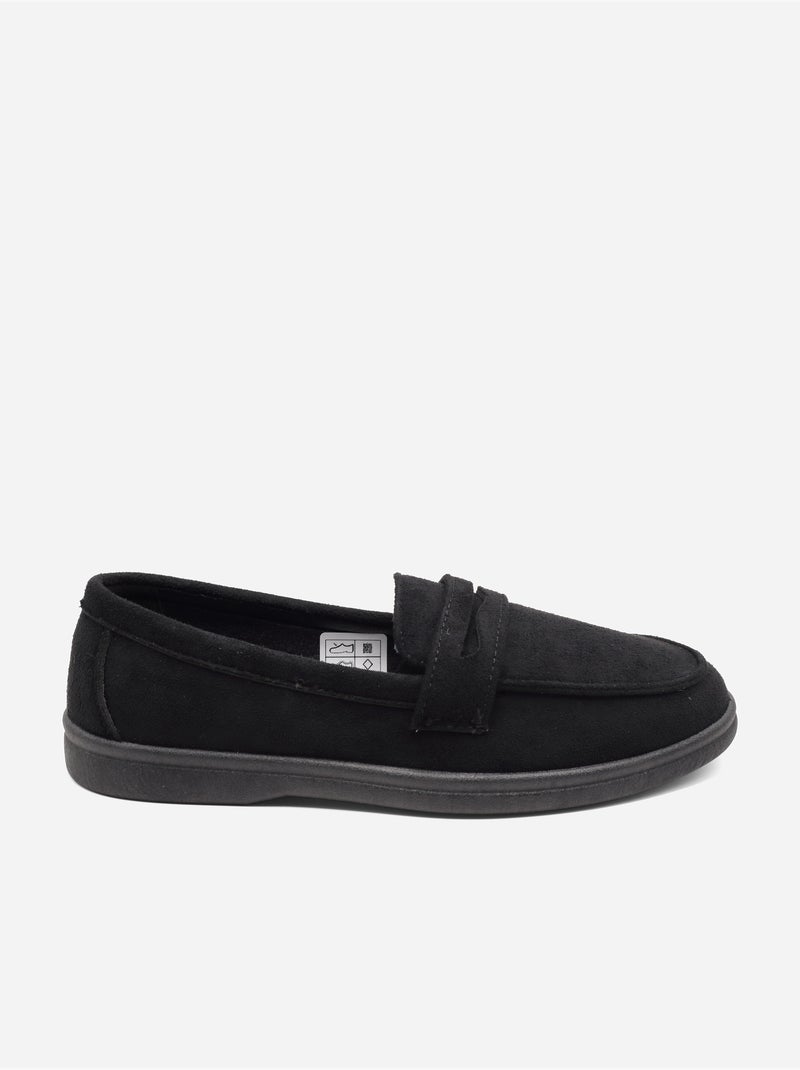 Mocassins à enfiler Noir - Kiabi