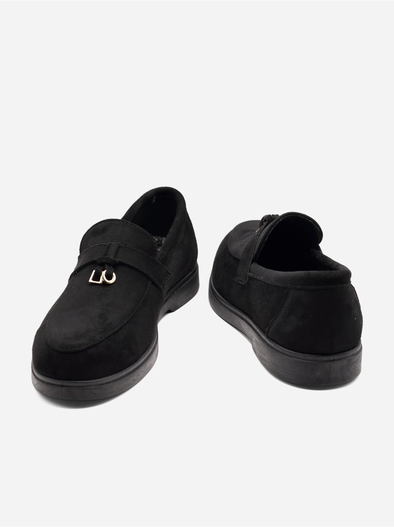 Mocassins à enfiler Noir - Kiabi