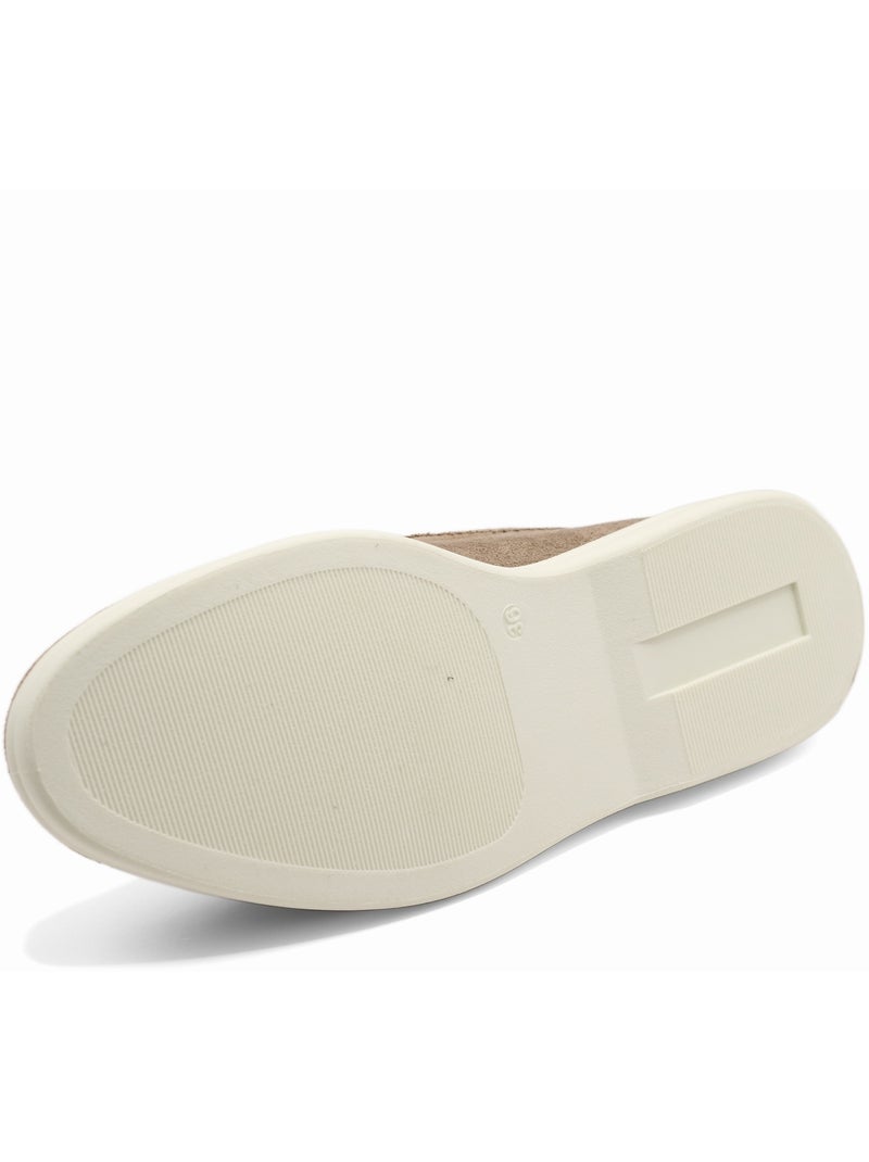 Mocassins à enfiler Taupe - Kiabi