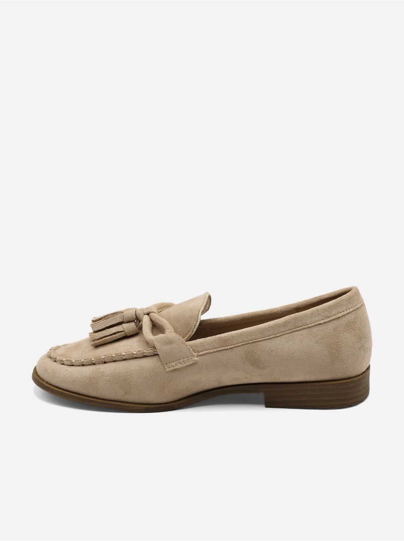 Mocassins à enfiler Taupe - Kiabi