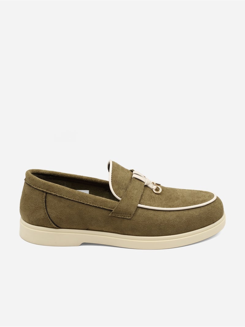 Mocassins à enfiler Vert - Kiabi