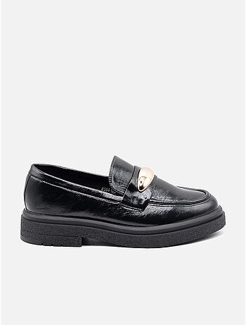 Mocassins à finition brillante