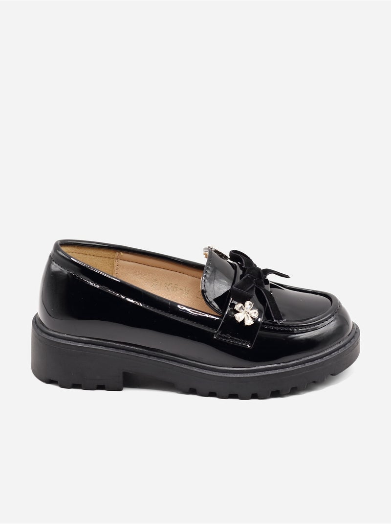 Mocassins à finition brillante Noir - Kiabi