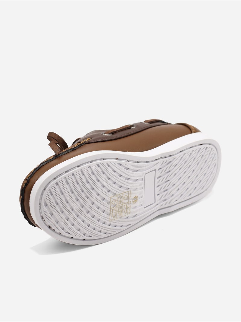Mocassins a lacets Camel - Kiabi