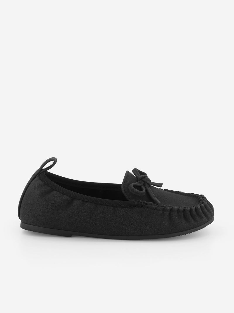 Mocassins à nœud Noir - Kiabi