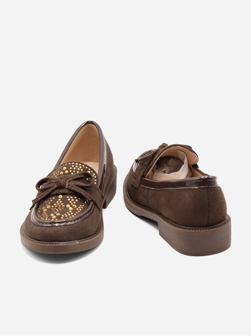 Mocassins à noeuds Marron - Kiabi