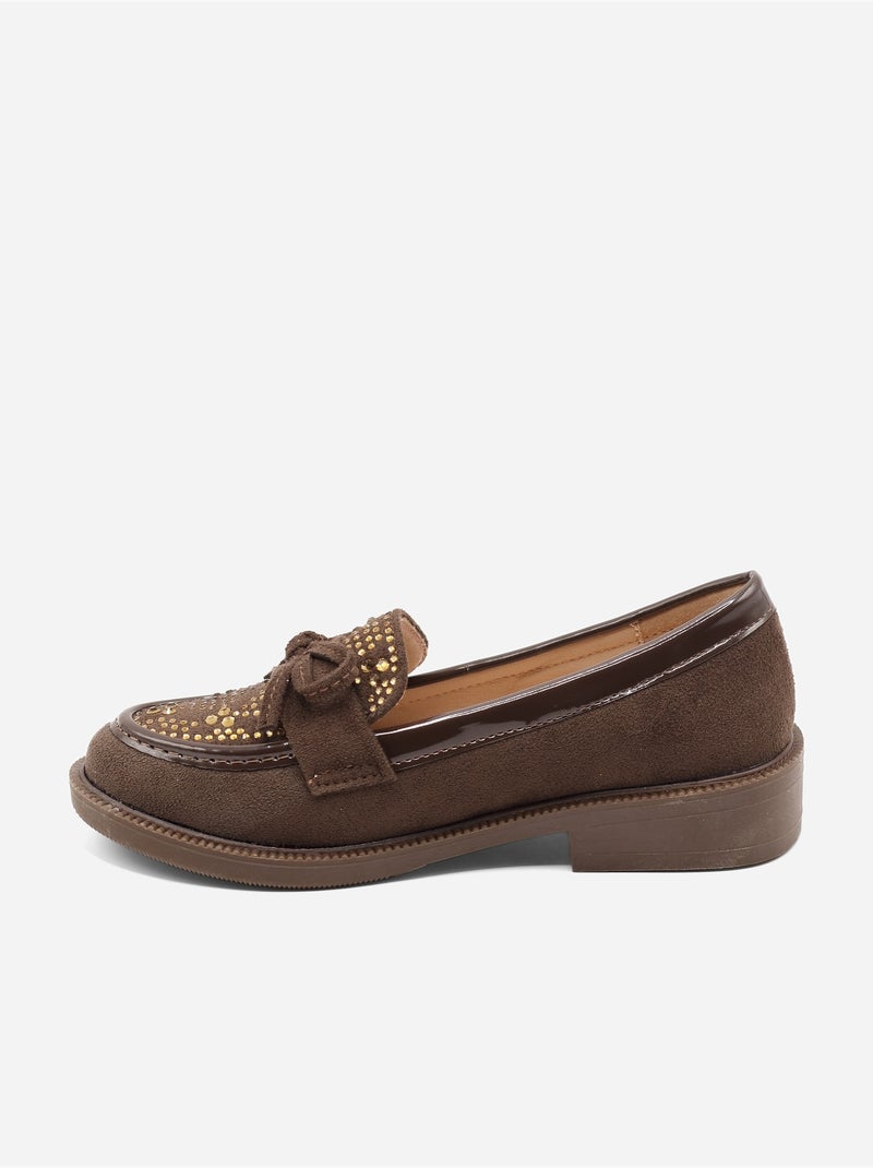 Mocassins à noeuds Marron - Kiabi