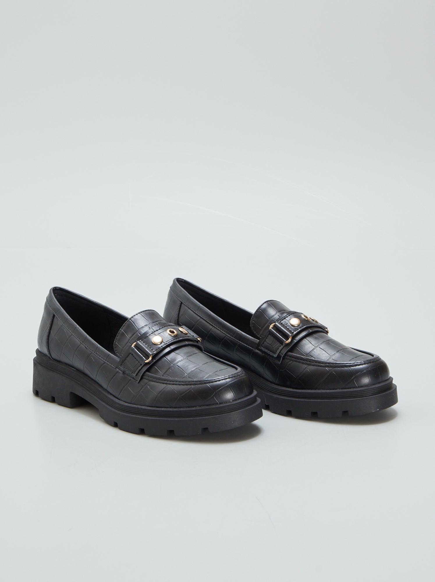 Mocassins a semelles compensees Noir Kiabi 20.00