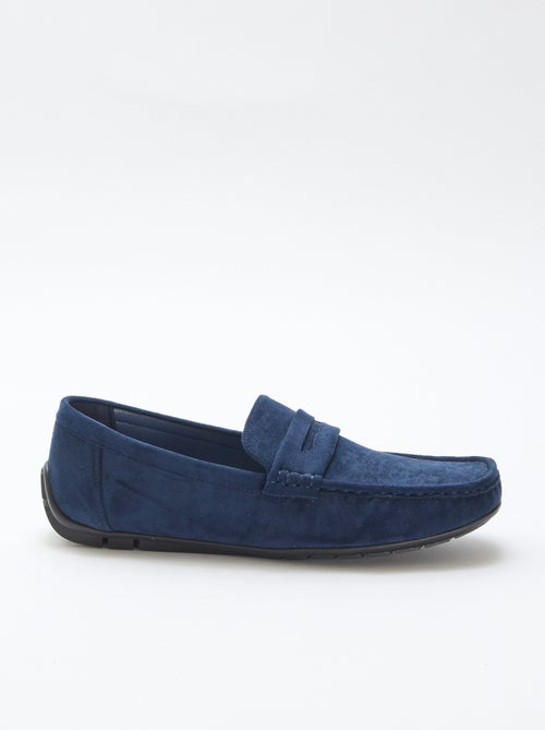 Mocassins bateau effet suédine - Kiabi