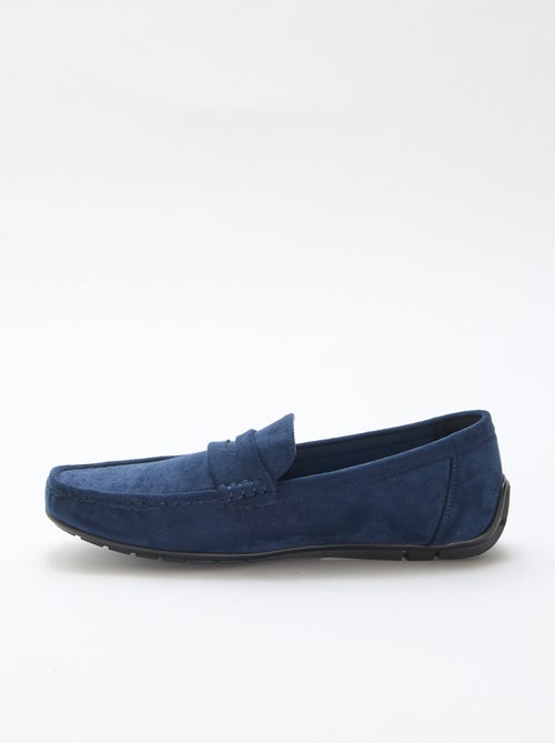 Mocassins bateau effet suédine - Kiabi