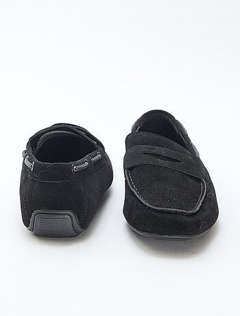 Mocassins bateau en suédine unie