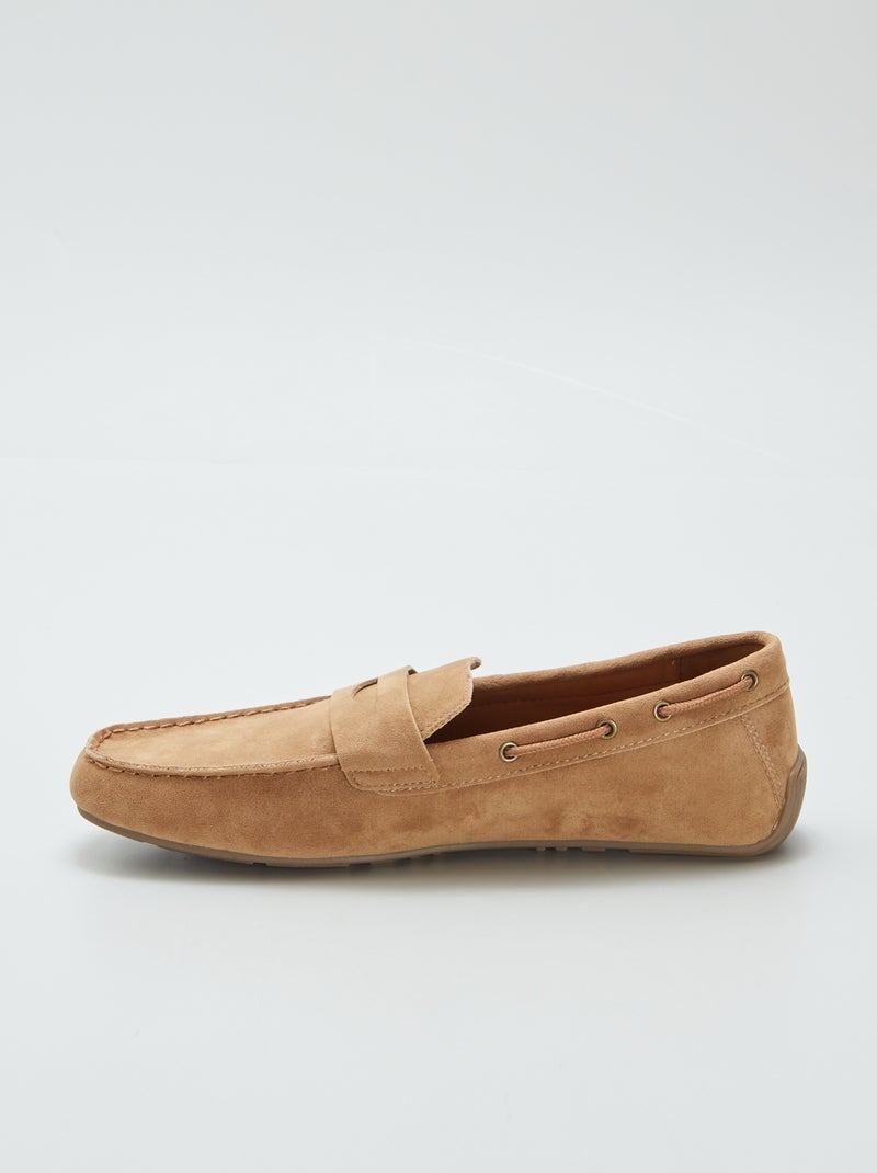 Mocassins bateau Marron - Kiabi