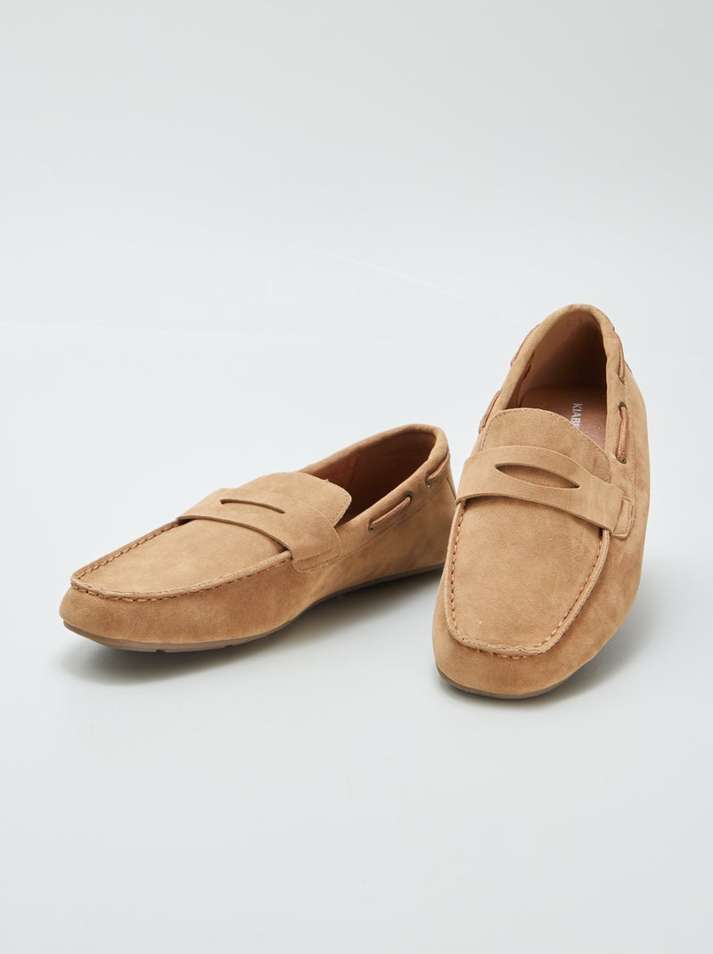 Mocassins bateau Marron - Kiabi