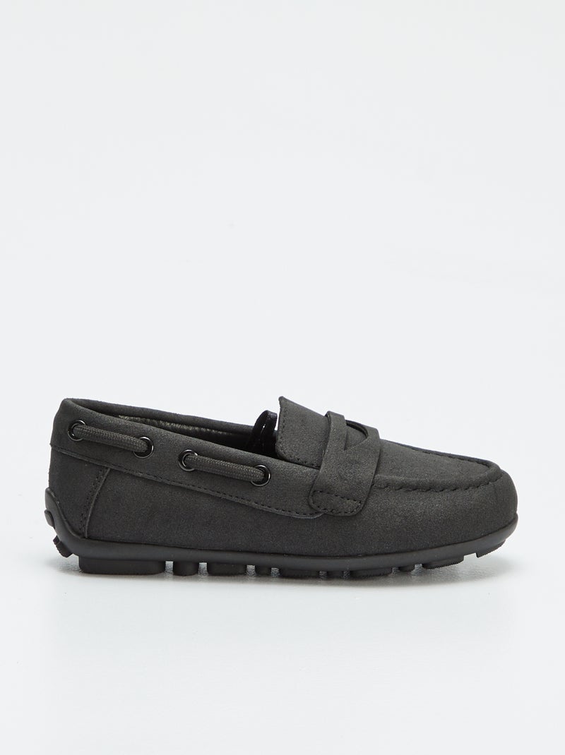 Mocassins bateaux unis Noir - Kiabi