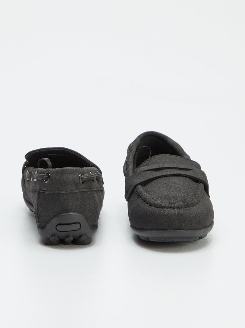Mocassins bateaux unis Noir - Kiabi