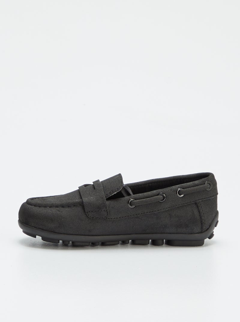 Mocassins bateaux unis Noir - Kiabi