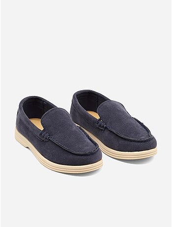 Mocassins effet daim