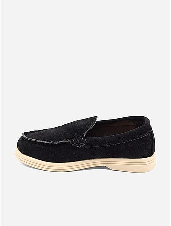 Mocassins effet daim