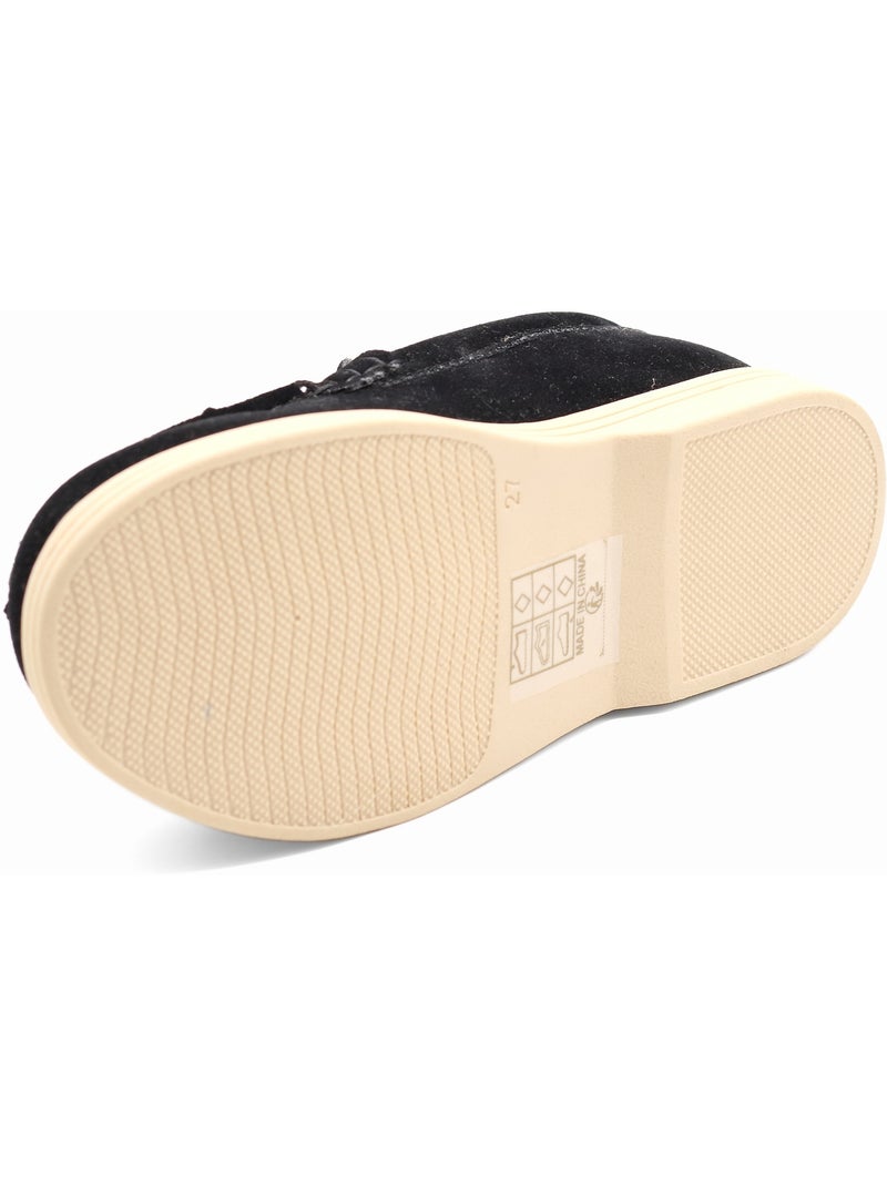 Mocassins effet daim Noir - Kiabi
