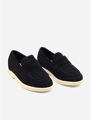 Mocassins effet daim