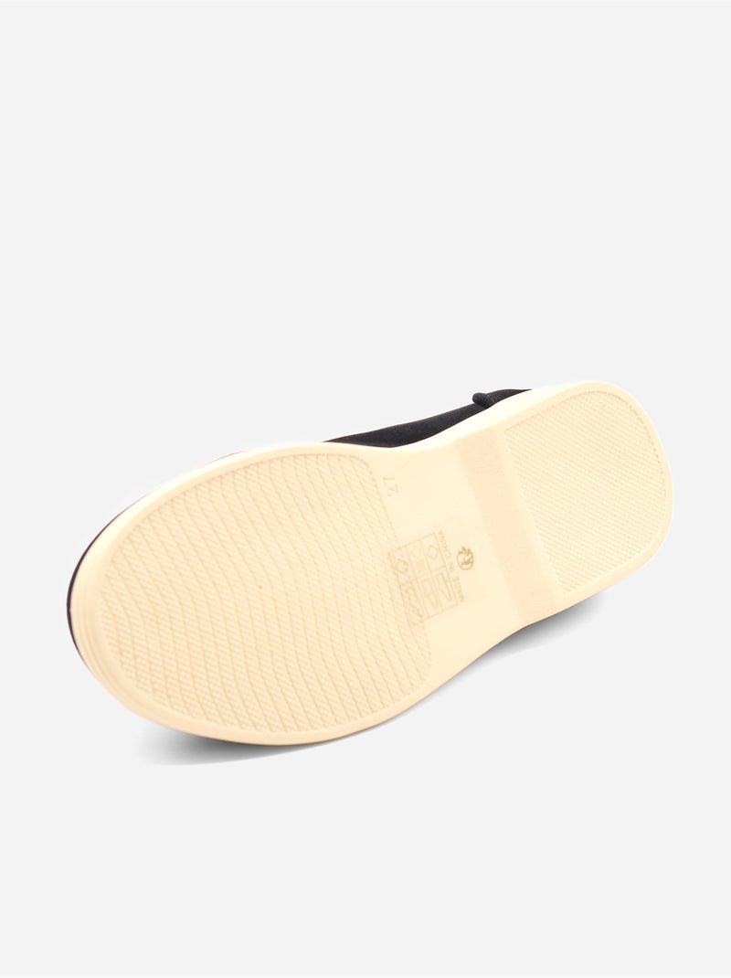 Mocassins effet daim Noir - Kiabi