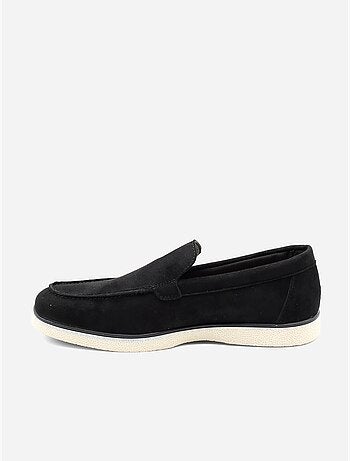 Mocassins effet daim