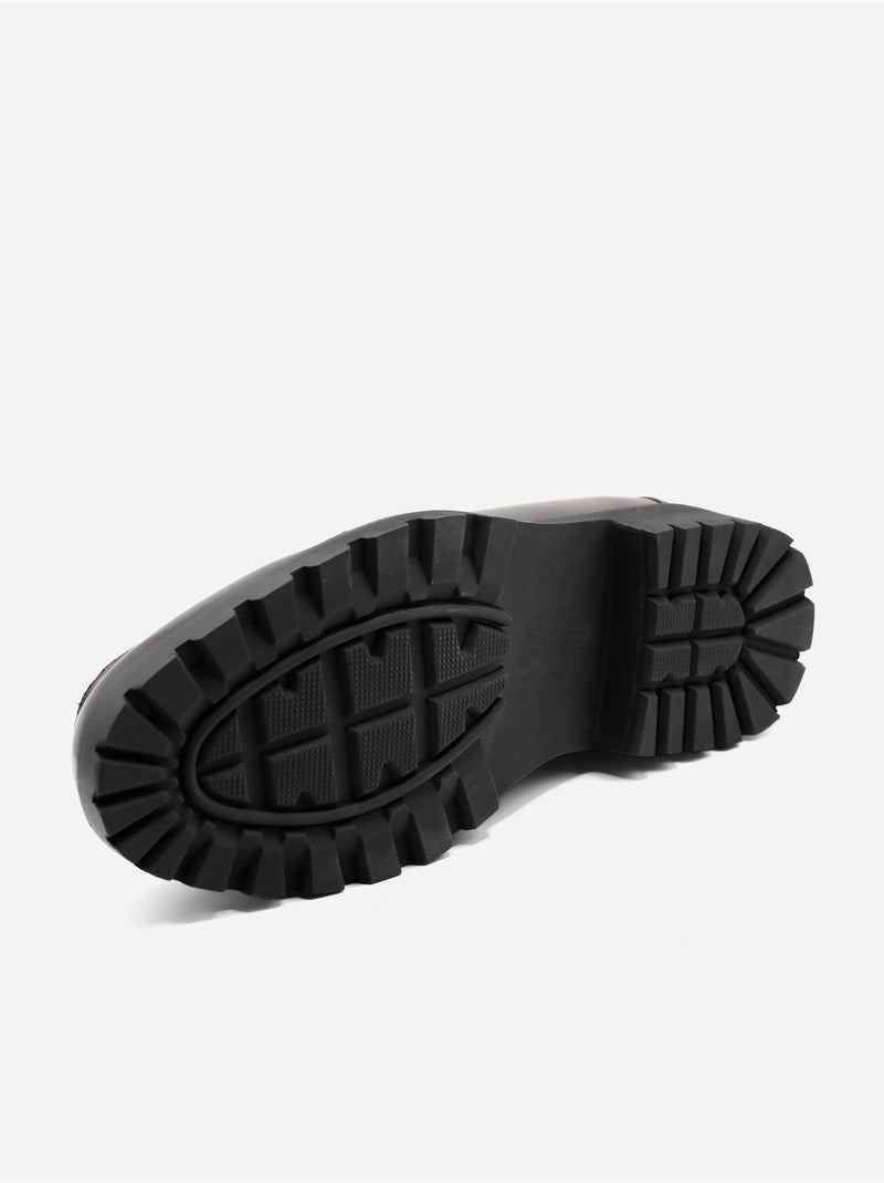 Mocassins en cuir - Uomo Marron - Kiabi