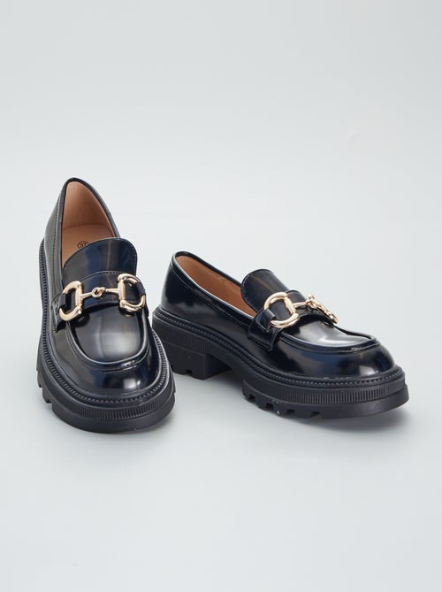 Mocassins en simili à semelle épaisse - Kiabi