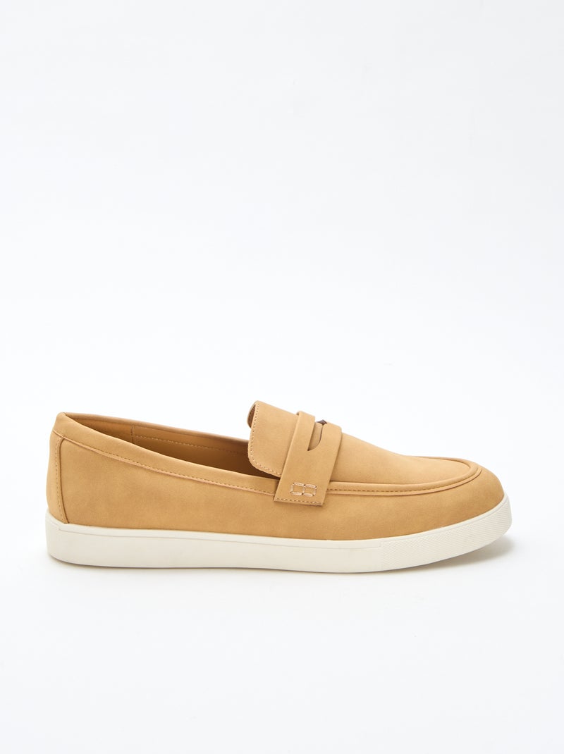 Mocassins en suédine Marron - Kiabi