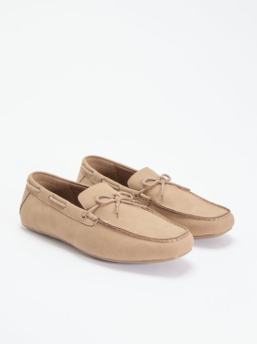 Mocassins en suédine unis - Kiabi