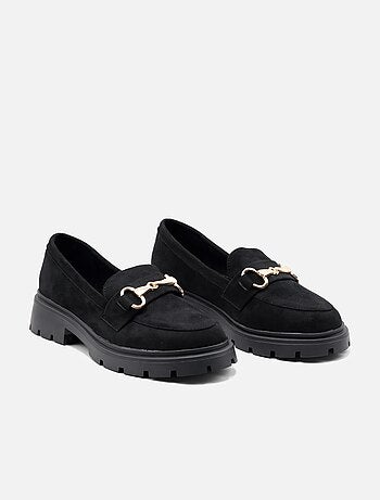 Mocassins met dikke zool
