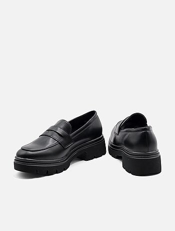 Mocassins met dikke zool