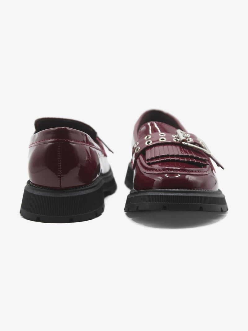 Mocassins met franjes Rood - Kiabi