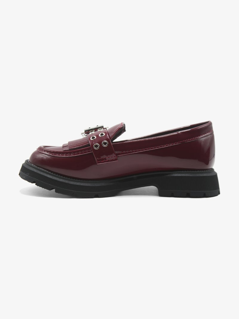 Mocassins met franjes Rood - Kiabi