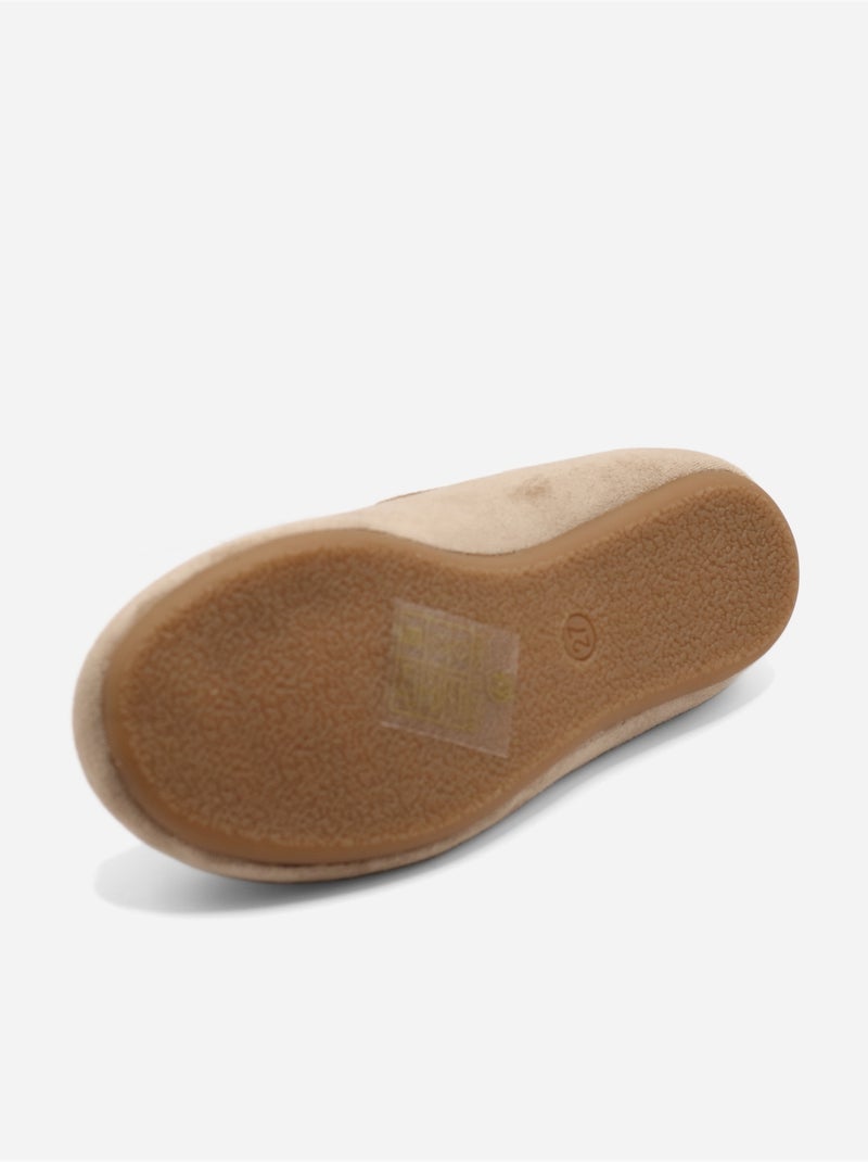 Mocassins met franjes Taupe - Kiabi